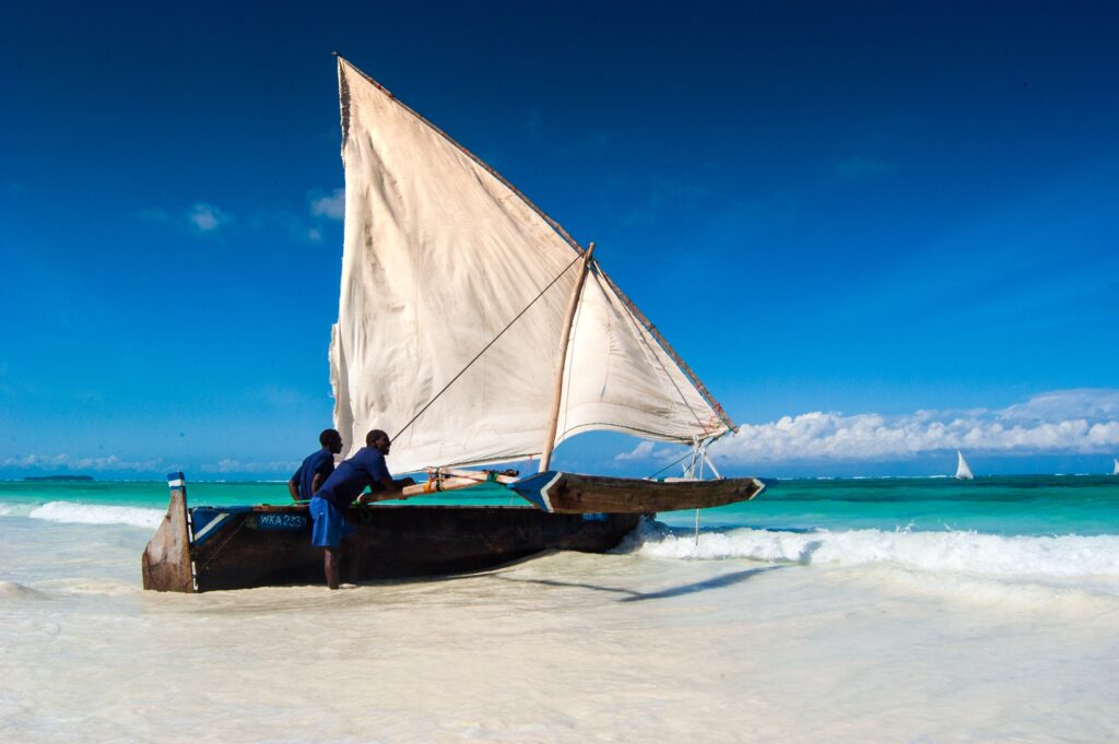 A canoe in Zanzibar-Mado Tours Africa
